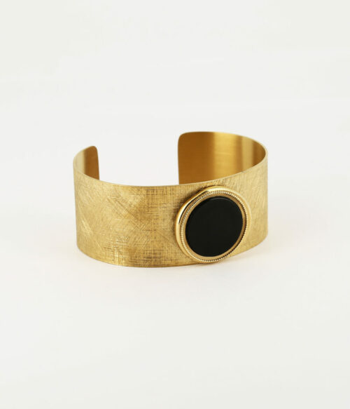 Armband-vergoldet-Edelstahl-Onyx-fourth-dimension-muenchen-gold-silber
